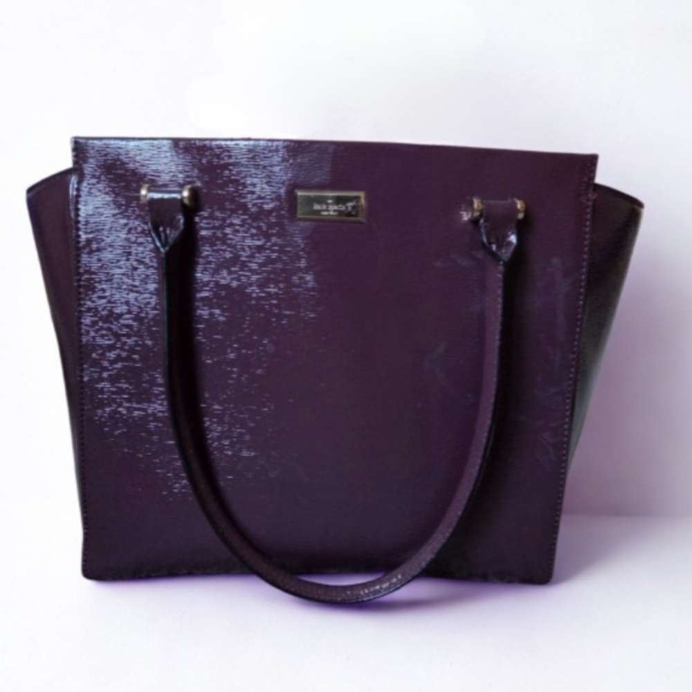Kate Spade Shiny Purple Tote
